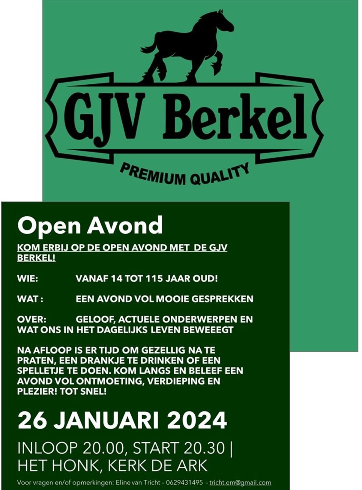 open avond GLV