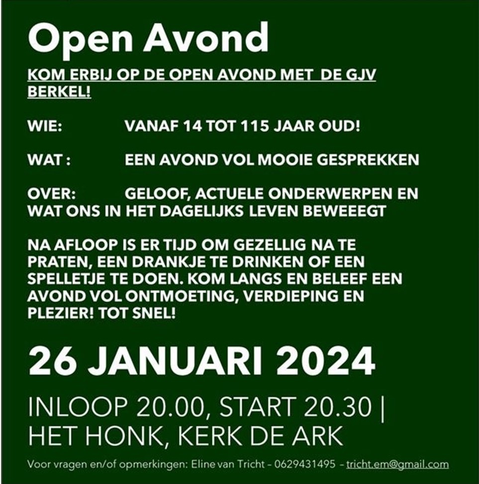 open avond GJV